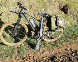 HARO Double Peak Comp set up for hunting. 500watt 24.5ahr