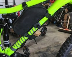 Custom NZ made 36v 17.5ahr battery in leather bag