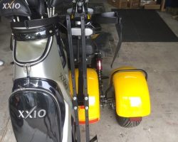 Double golf bag holder for Venture Golf trike